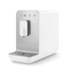 Macchina espresso automatica in plastica e alluminio bianca, 18 x 43,3 x 33,6 cm | Stile anni '50