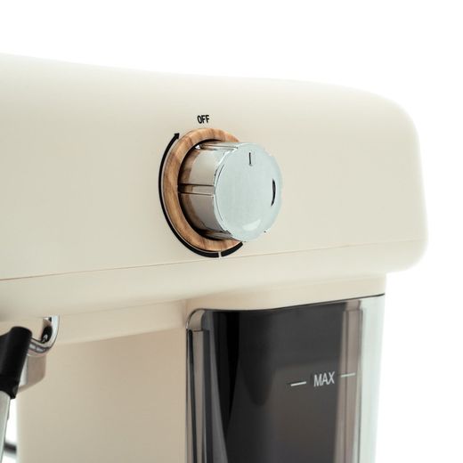 Vit halvautomatisk espressobryggare, 26,9 x 22,6 x 28,6 cm | kai