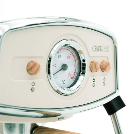 Vit halvautomatisk espressobryggare, 26,9 x 22,6 x 28,6 cm | kai