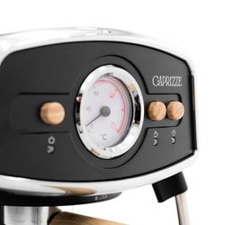 Máquina de café expresso semiautomática preta, 26,9 x 22,6 x 28,6 cm | kai