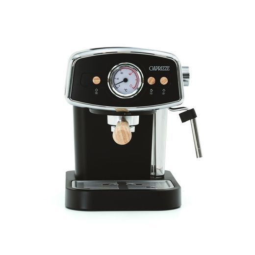 Svart halvautomatisk espressomaskin, 26,9 x 22,6 x 28,6 cm | kai