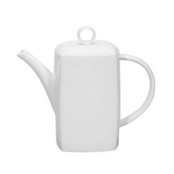 Cafetière Carré Whité en porcelaine, 22x10,5x19,5 cm