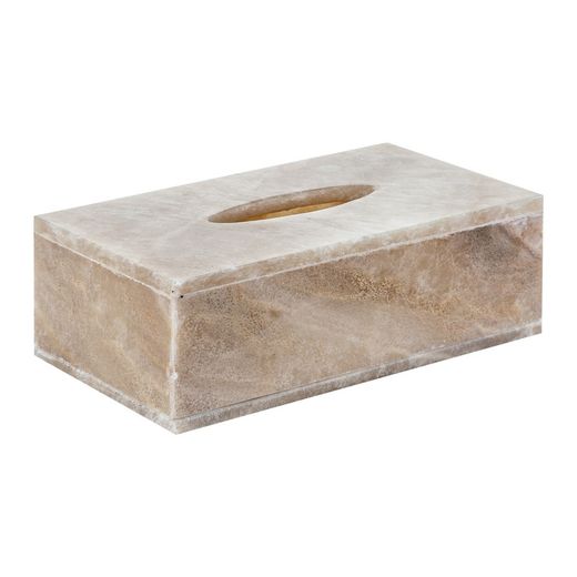 Caja de Pañuelos de Onix Klenex Daily Marfíl, 27x15x10cm