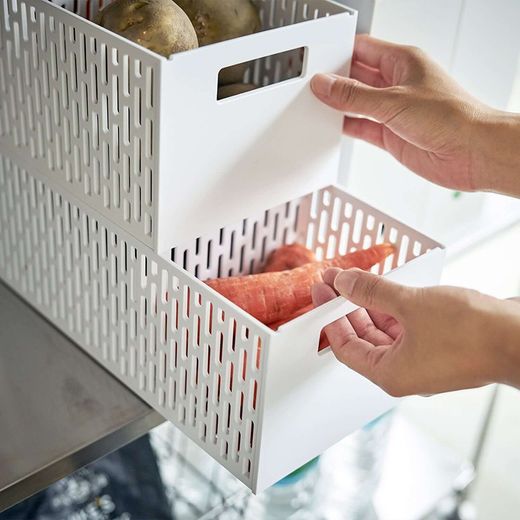 Boîte à légumes vierge en ABS, 15,3 x 32 x 12,2 cm | La tour