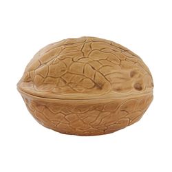 Große Steingutkiste in Sand, 32,2 x 24,5 x 21 cm | Nüsse