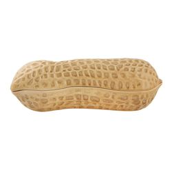 Große Steingutkiste in Sand, 42,2 x 15,2 x 14 cm | Nüsse