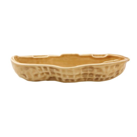 Große Steingutkiste in Sand, 42,2 x 15,2 x 14 cm | Nüsse