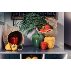 Medium red earthenware box, 19 x 19 x 21.4 cm | Pepper