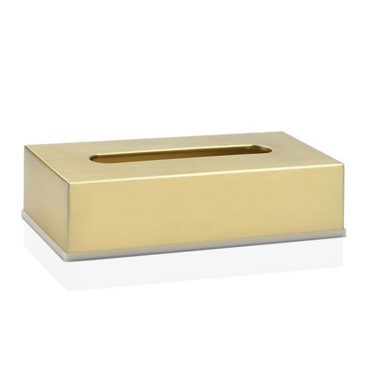 Χρυσό ανοξείδωτο κουτί χαρτομάντιλου, 26x12x7cm