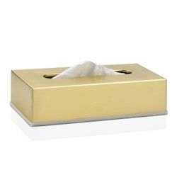 Χρυσό ανοξείδωτο κουτί χαρτομάντιλου, 26x12x7cm