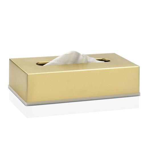 Χρυσό ανοξείδωτο κουτί χαρτομάντιλου, 26x12x7cm