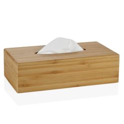 Boîte à Mouchoirs Rectangulaire en Bambou, 26x14x7cm