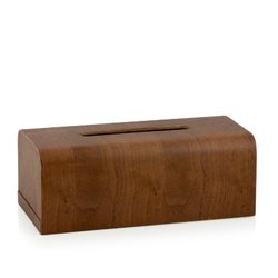 Prostokątne pudełko na chusteczki z drewna orzechowego, 26x12,5x10cm