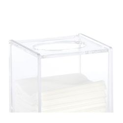 Caja para pañuelos de acrílico en transparente, 13 x 13 x 15 cm | Clarité