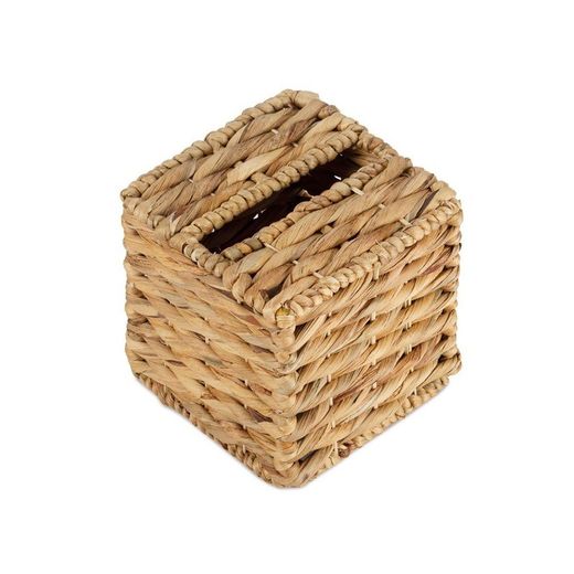 Boîte à Mouchoirs en Jacinthe d'Eau Naturel, 16 x 16 x 14,5 cm | Essence