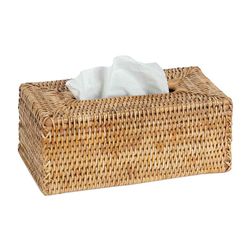 Boîte à mouchoirs en rotin naturel, 26 x 14 x 10 cm | Rotin