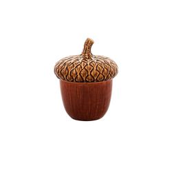 Small brown earthenware box, 11.5 x 11.5 x 15 cm | Gudrum