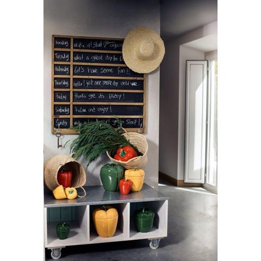 Small red earthenware box, 11.5 x 11.5 x 14.5 cm | Pepper