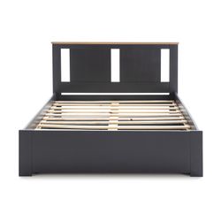 ENARA Bedlade in antracietgrijs mdf en hout, 137x147x22 cm