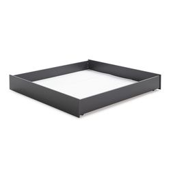 ENARA Bedlade in antracietgrijs mdf en hout, 137x147x22 cm