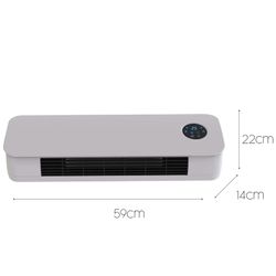 Κεραμικό Επιτοίχιο Θερμοσίφωνο Split Dual Ultraslim 2000W with Control 59x14x22 cm
