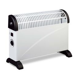 Aquecedor elétrico maior de 2.000 W com termostato e 3 níveis de energia 53x20x38 cm