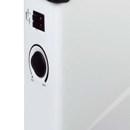 Bigger 2000W Electric Heater with Thermostat and 3 Power Levels 53x20x38 cm