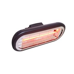 Top Design 2000 W koolstofvezel infrarood elektrische verwarming voor plafond / wand met zwarte bediening 46x19x7,5 cm