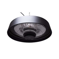 Top Design 2000 W Halogen Infrared Electric Ceiling Heater with Control 48.5x48.5x21.6 cm