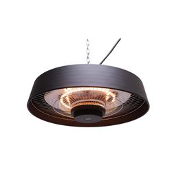 Top Design 2000 W Halogen Infrared Electric Ceiling Heater with Control 48.5x48.5x21.6 cm