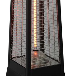 Stufa Elettrica Portatile Infrarossi Fibra di Carbonio 2000 W 20x20x78 cm