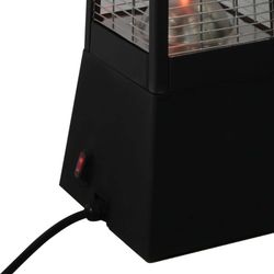 Stufa Elettrica Portatile Infrarossi Fibra di Carbonio 2000 W 20x20x78 cm