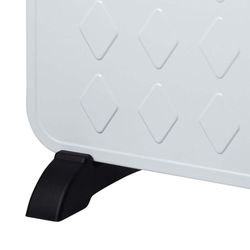 Slanke 2000W elektrische verwarming met thermostaat en 3 vermogensniveaus 58,5x25x40,8 cm