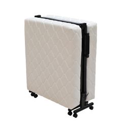 Cama articulada plegable motorizada de tejido y metal en negro, 195 x 85 x 40,5 cm | Mine