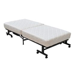 Cama articulada plegable motorizada de tejido y metal en negro, 195 x 85 x 40,5 cm | Mine