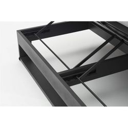 Balinesisk seng lavet af aluminium og olefinstof i antracit og mellemgrå, 160 x 190 x 38/80 cm | Nyland