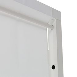Balinees aluminium en stoffen bed in wit, 198 x 198 x 200 cm | Edna lama's