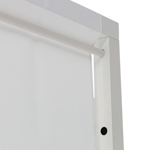 Balinees aluminium en stoffen bed in wit, 198 x 198 x 200 cm | Edna lama's
