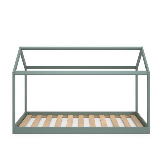 Lit cabanon 90 PANDA en pin vert, 197x97,7x125 cm