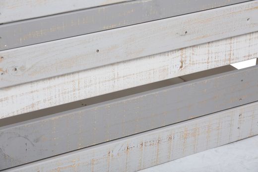 Lit cabine en bois multicolore et sommier à lattes, 206 x 102 x 181,5 cm