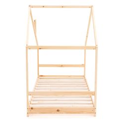 Letto a soppalco in pino naturale, 95 x 198 x 150 cm | Sogni d'oro