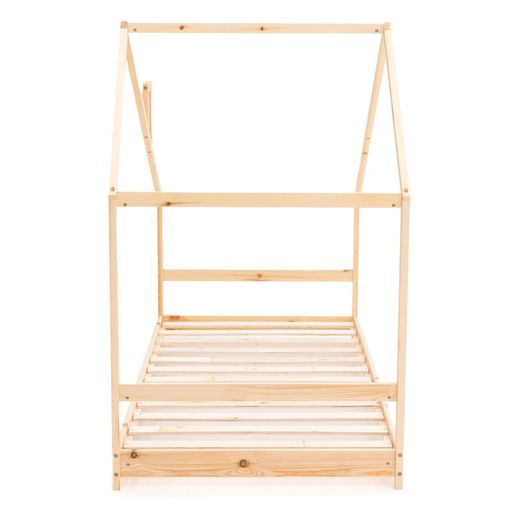 Letto a soppalco in pino naturale, 95 x 198 x 150 cm | Sogni d'oro