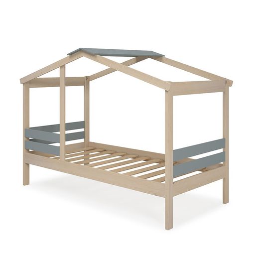 Κρεβάτι Pine Cabin σε Φυσικό και Γκρι, 204,9 x 105 x 147 cm | Αγγελος