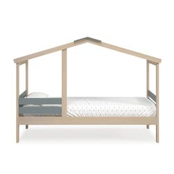 Κρεβάτι Pine Cabin σε Φυσικό και Γκρι, 204,9 x 105 x 147 cm | Αγγελος