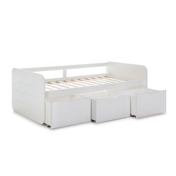 Träbädd 90 cm i vitt, 195,2 x 105 x 70 cm | Abbot