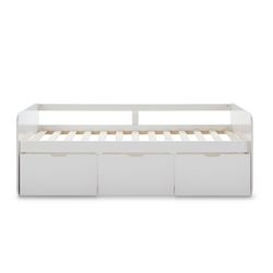 Träbädd 90 cm i vitt, 195,2 x 105 x 70 cm | Abbot