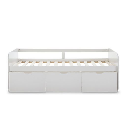 Träbädd 90 cm i vitt, 195,2 x 105 x 70 cm | Abbot