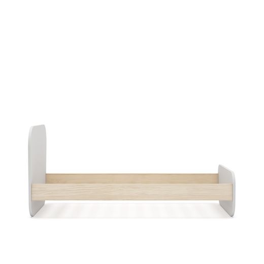 White and natural pine 90 bed, 195.4 x 106.5 x 90 cm | Esteban