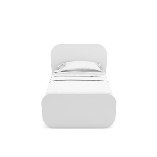 White and natural pine 90 bed, 195.4 x 106.5 x 90 cm | Esteban