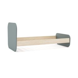 Green and natural pine 90 bed, 195.4 x 106.5 x 90 cm | Esteban